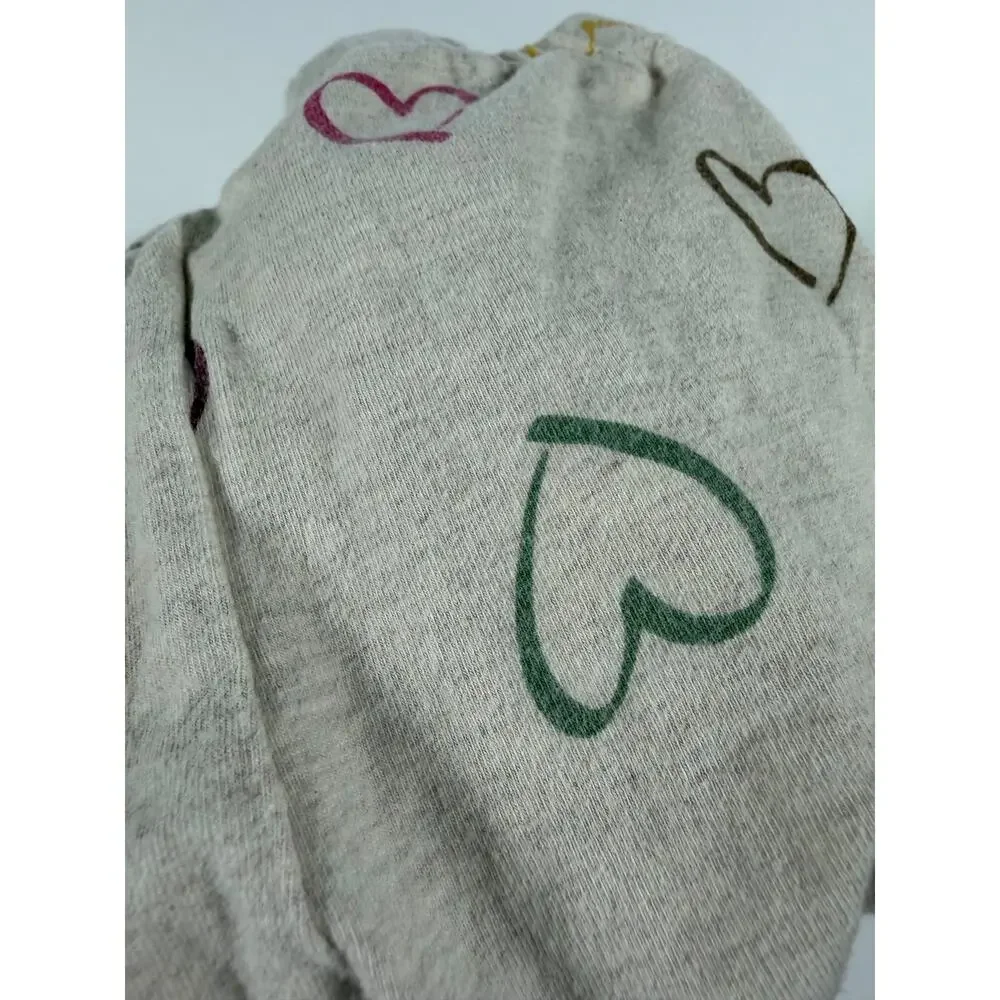 Gap Heart Hoodie Dress & Organic Cotton Heart Leggings Outfit Size 3